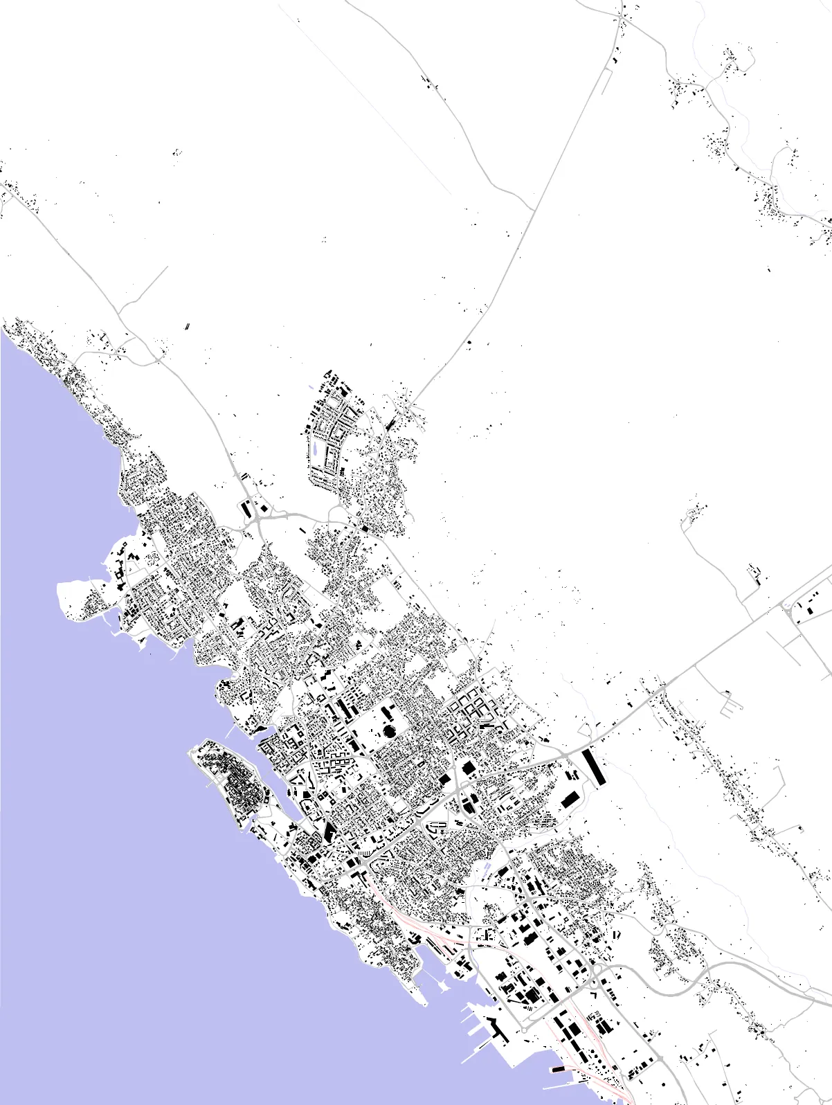 Zadar figure ground plan