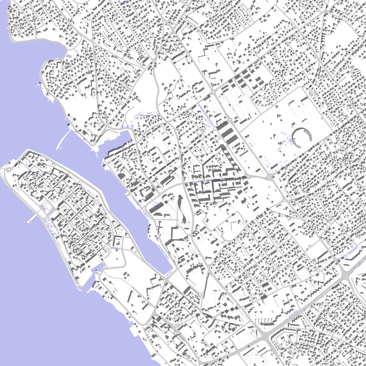 Zadar site plan (2.5 km)