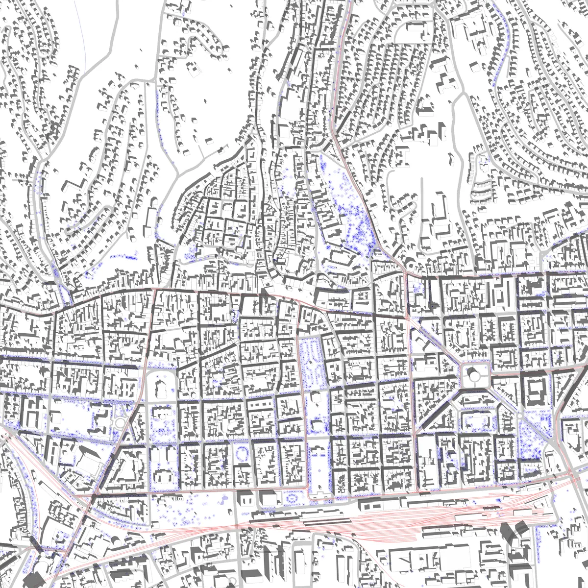 Zagreb site plan (2.5 km)