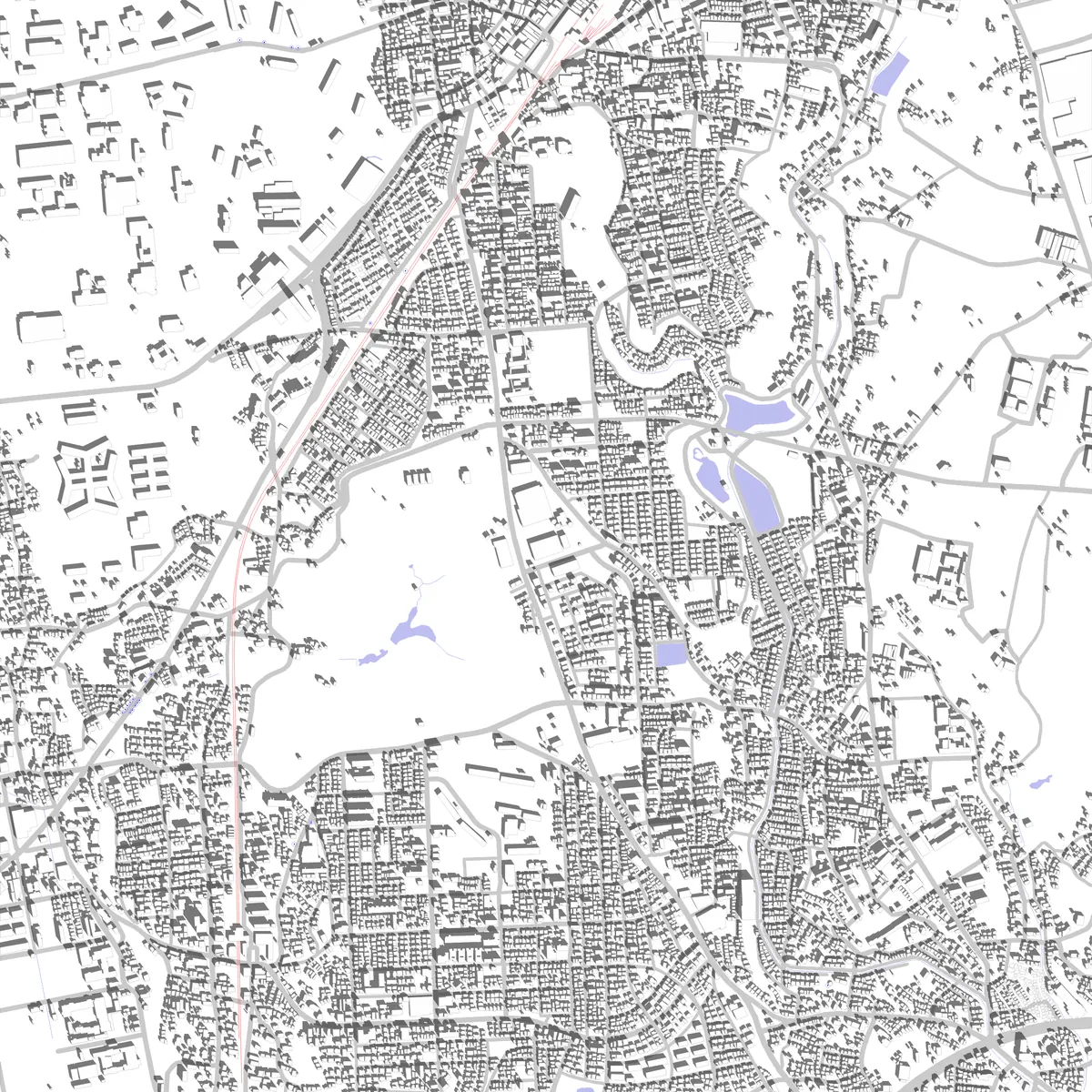 座間 敷地図 (2.5 km)