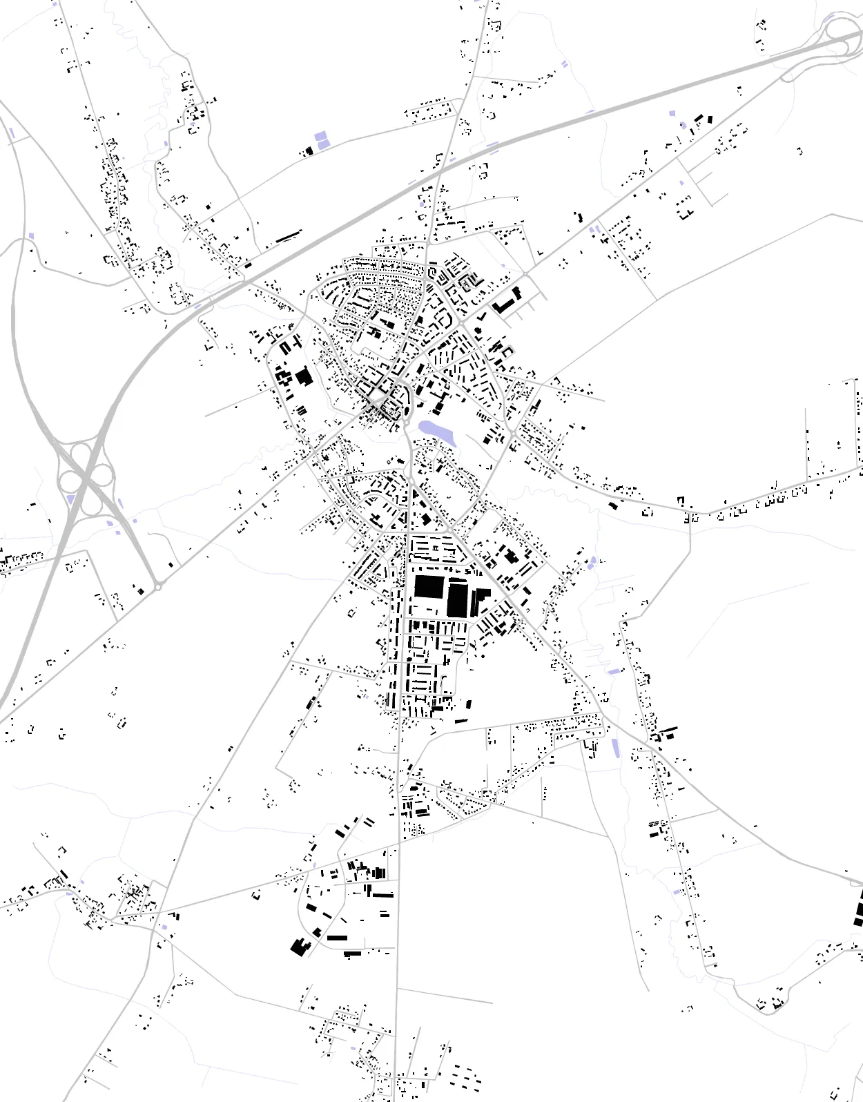 Zambrów figure ground plan