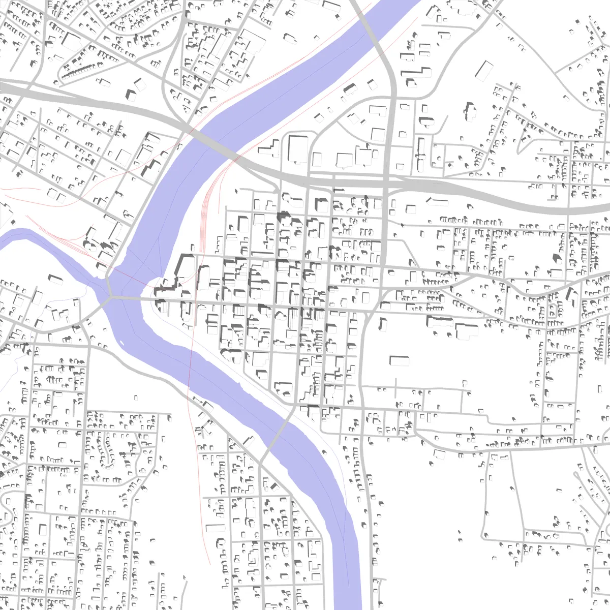 Zanesville site plan (2.5 km)