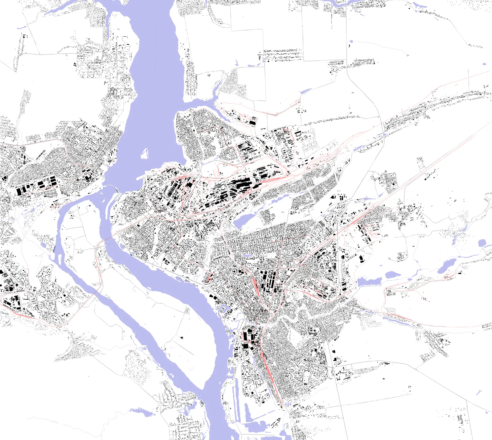 Запоріжжя figure ground plan