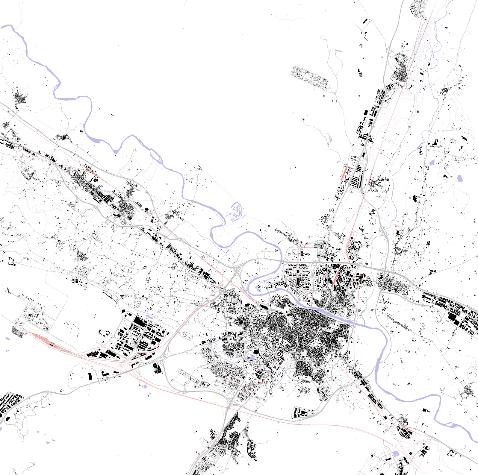 Zaragoza figure ground plan