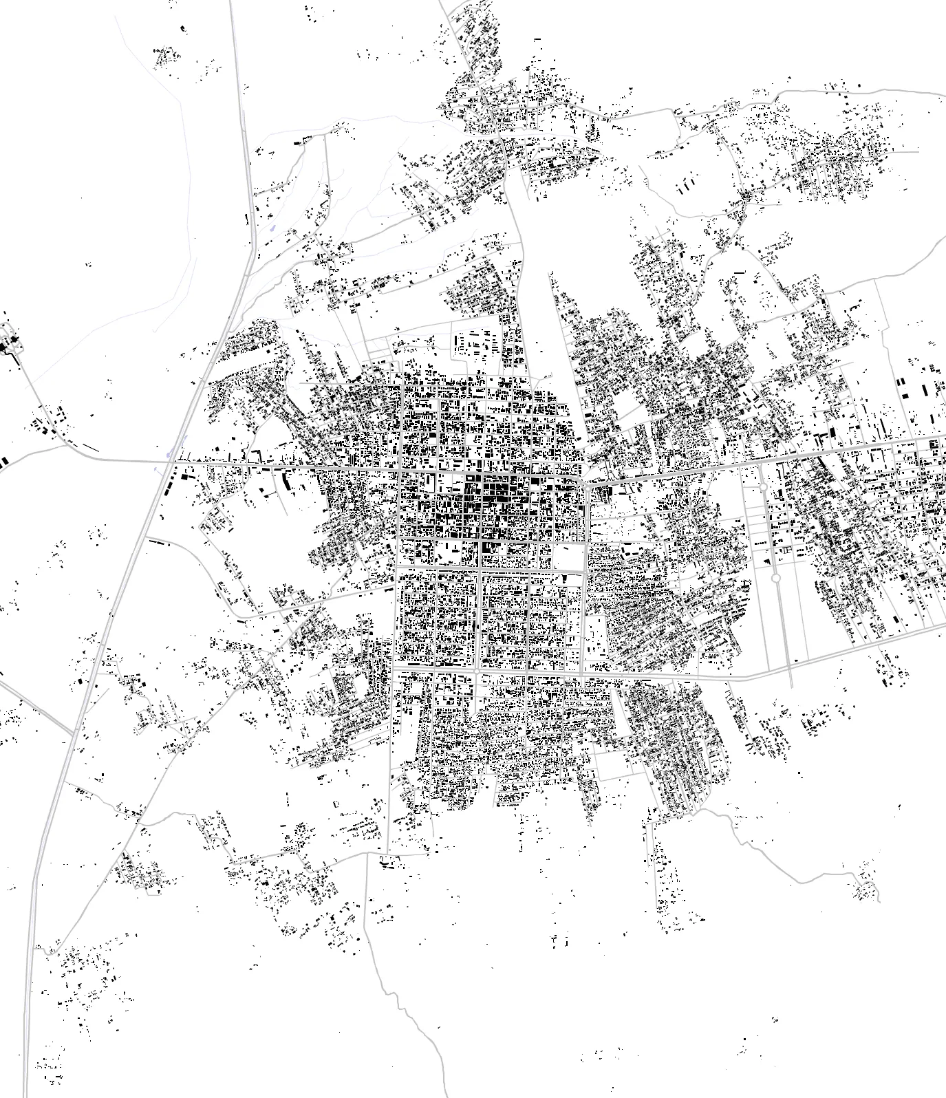 Zaranj figure ground plan