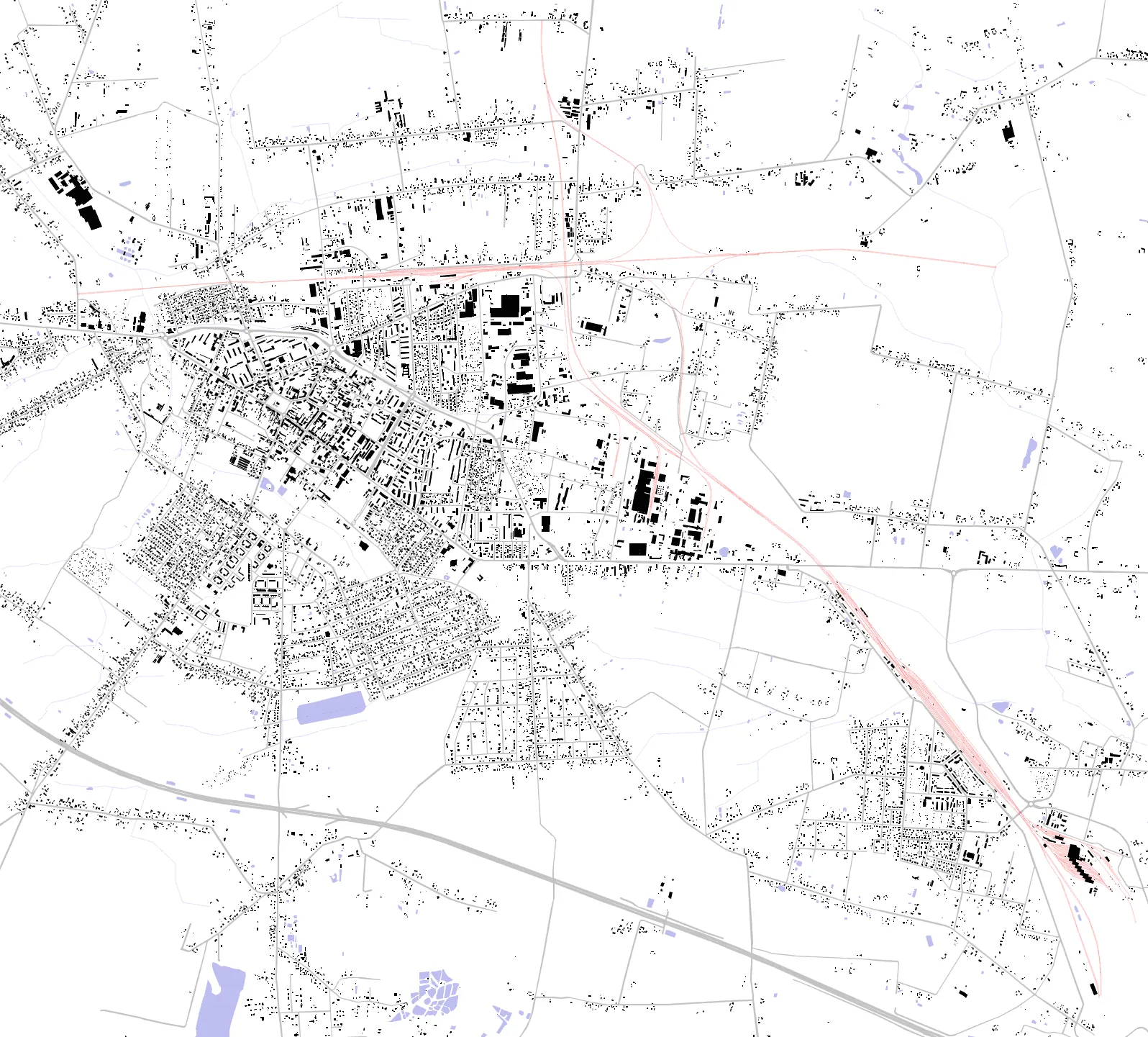Zduńska Wola figure ground plan