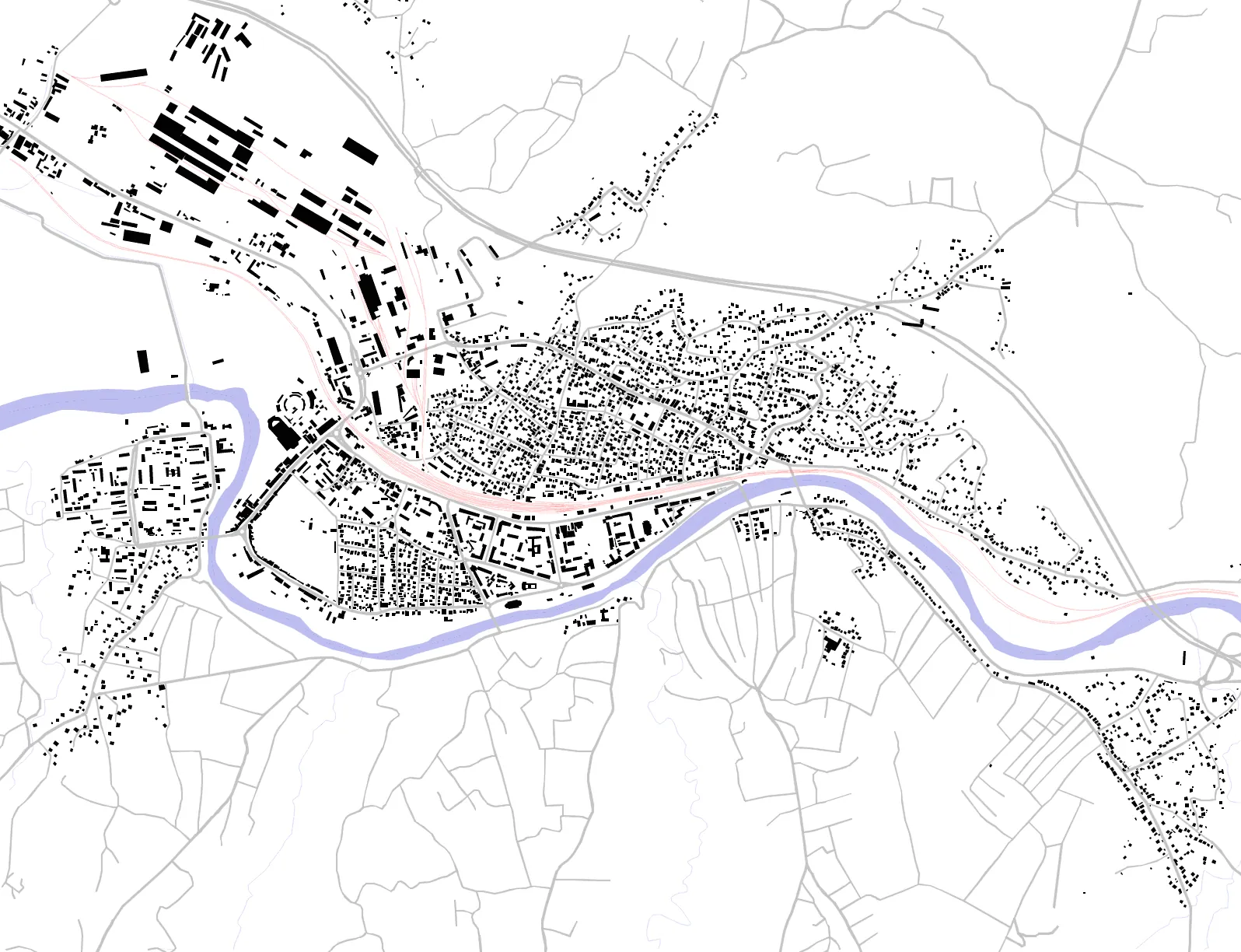 Zestafoni figure ground plan