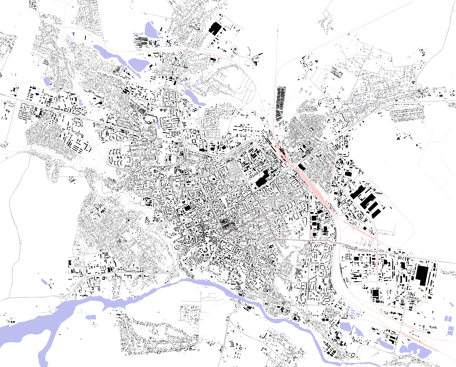 Житомир figure ground plan