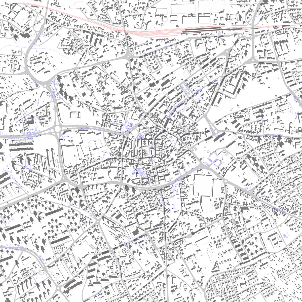 Zielona Góra site plan (2.5 km)