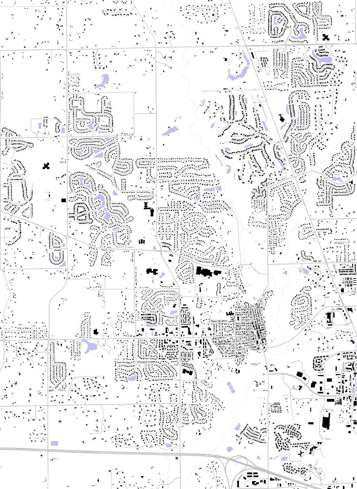 Zionsville figure ground plan