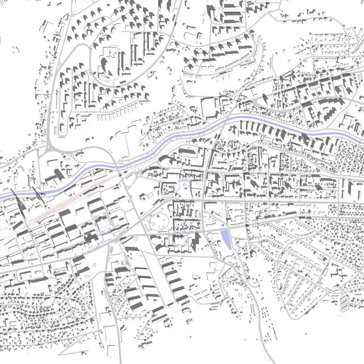 Zlín site plan (2.5 km)