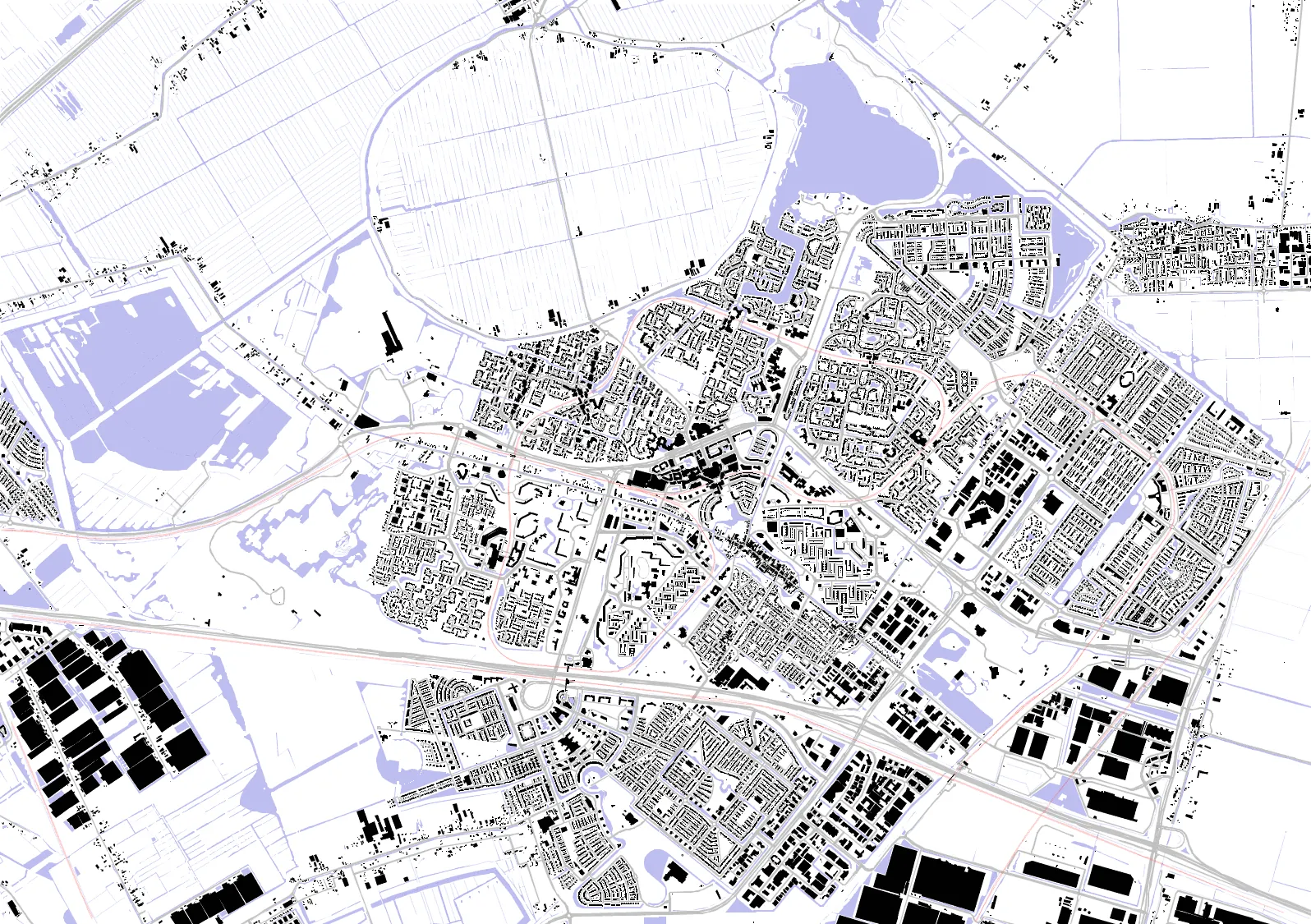 Zoetermeer figure ground plan