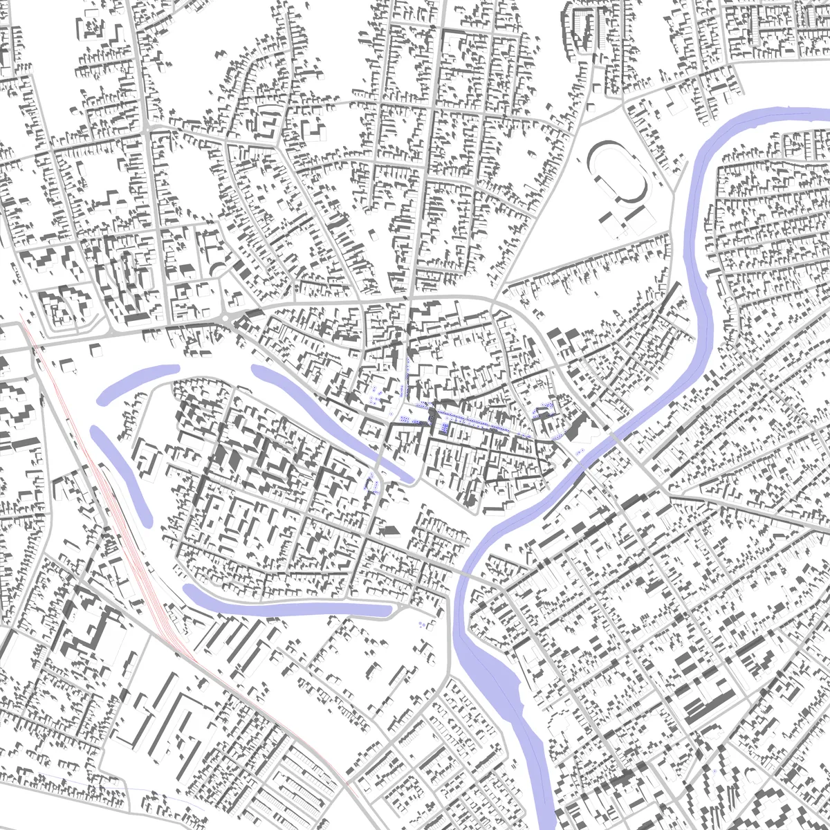 Zrenjanin site plan (2.5 km)