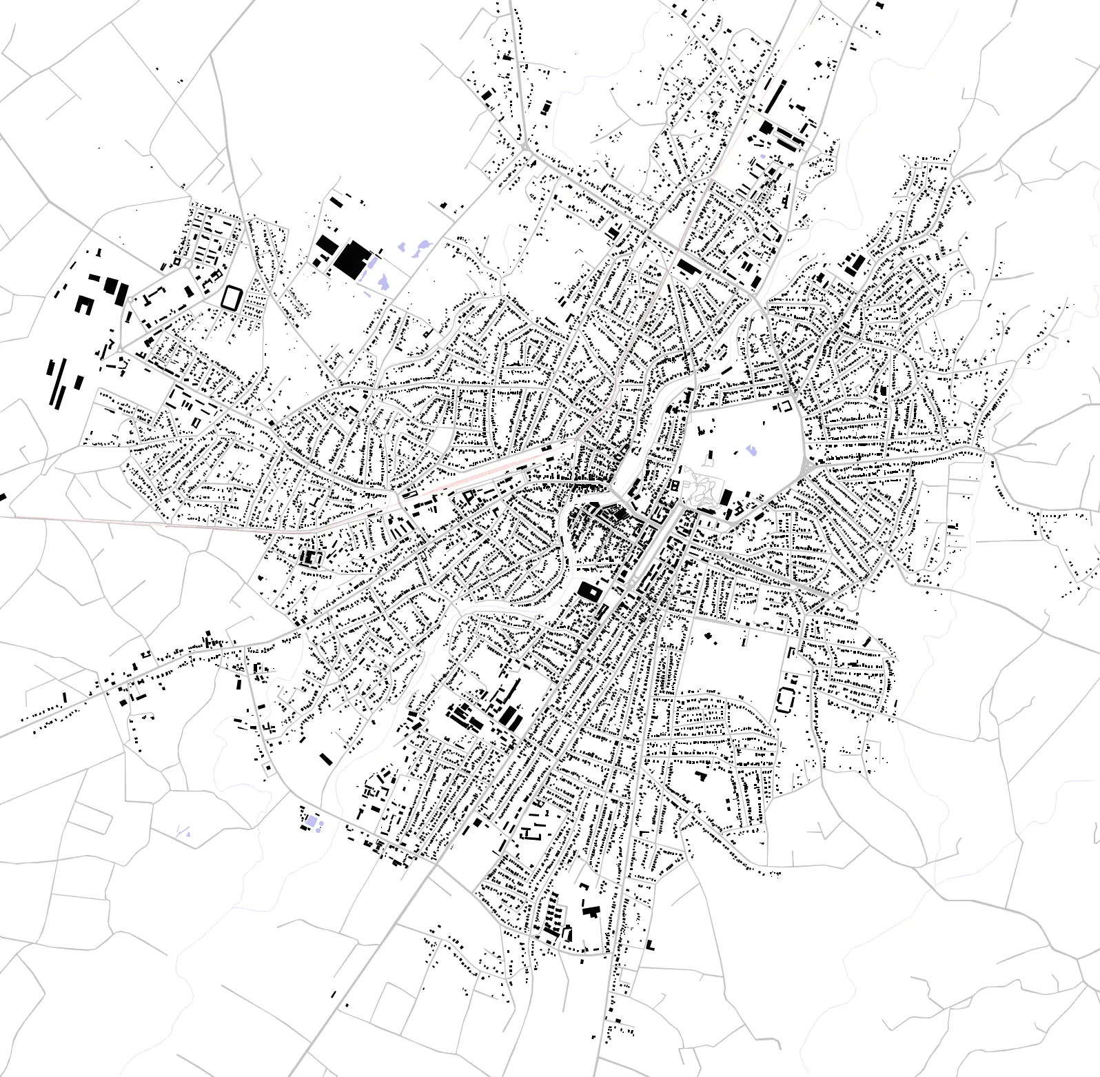 Zugdidi figure ground plan