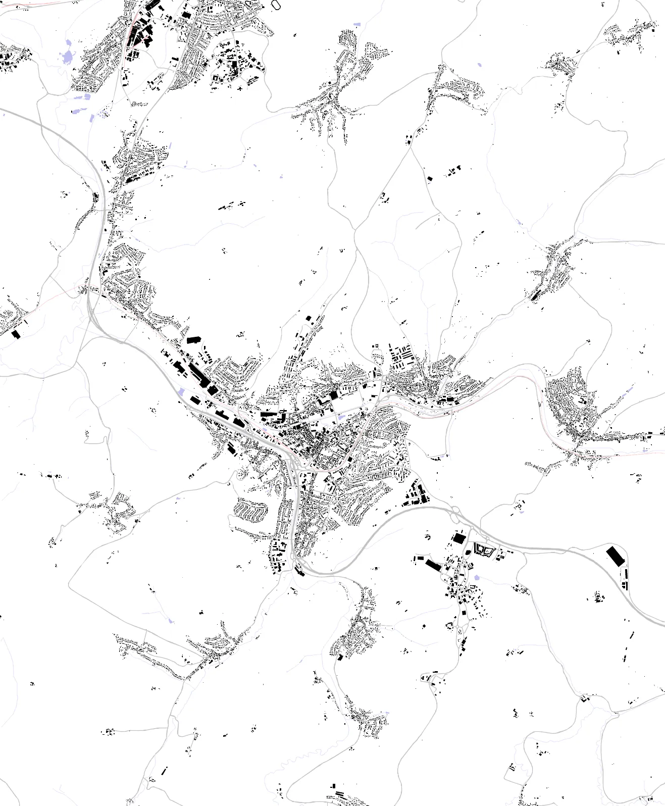 Zweibrücken figure ground plan