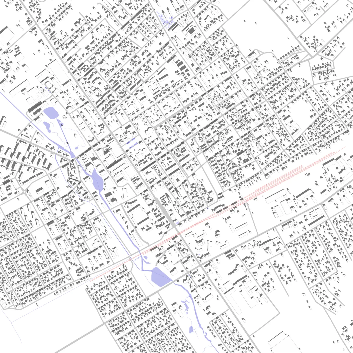 Żyrardów plan zagospodarowania (2,5 km)