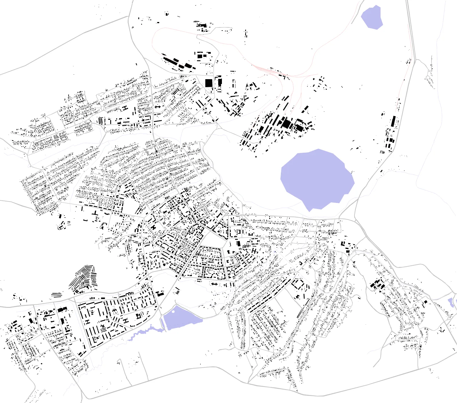 Zyryanovsk figure ground plan